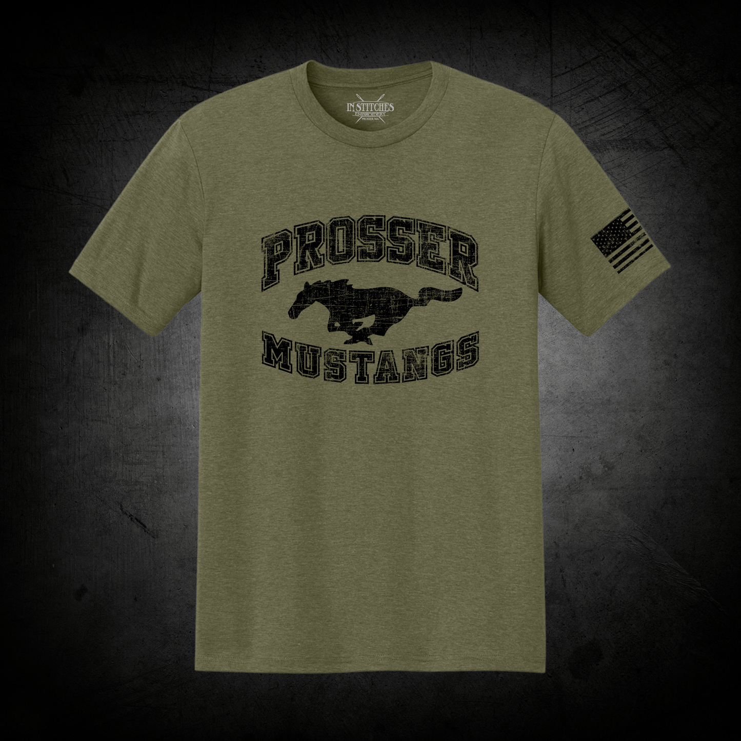 Mustang Shirts - Distressed Logo