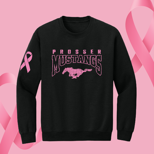 Mustang Hoodies - Pink Logo