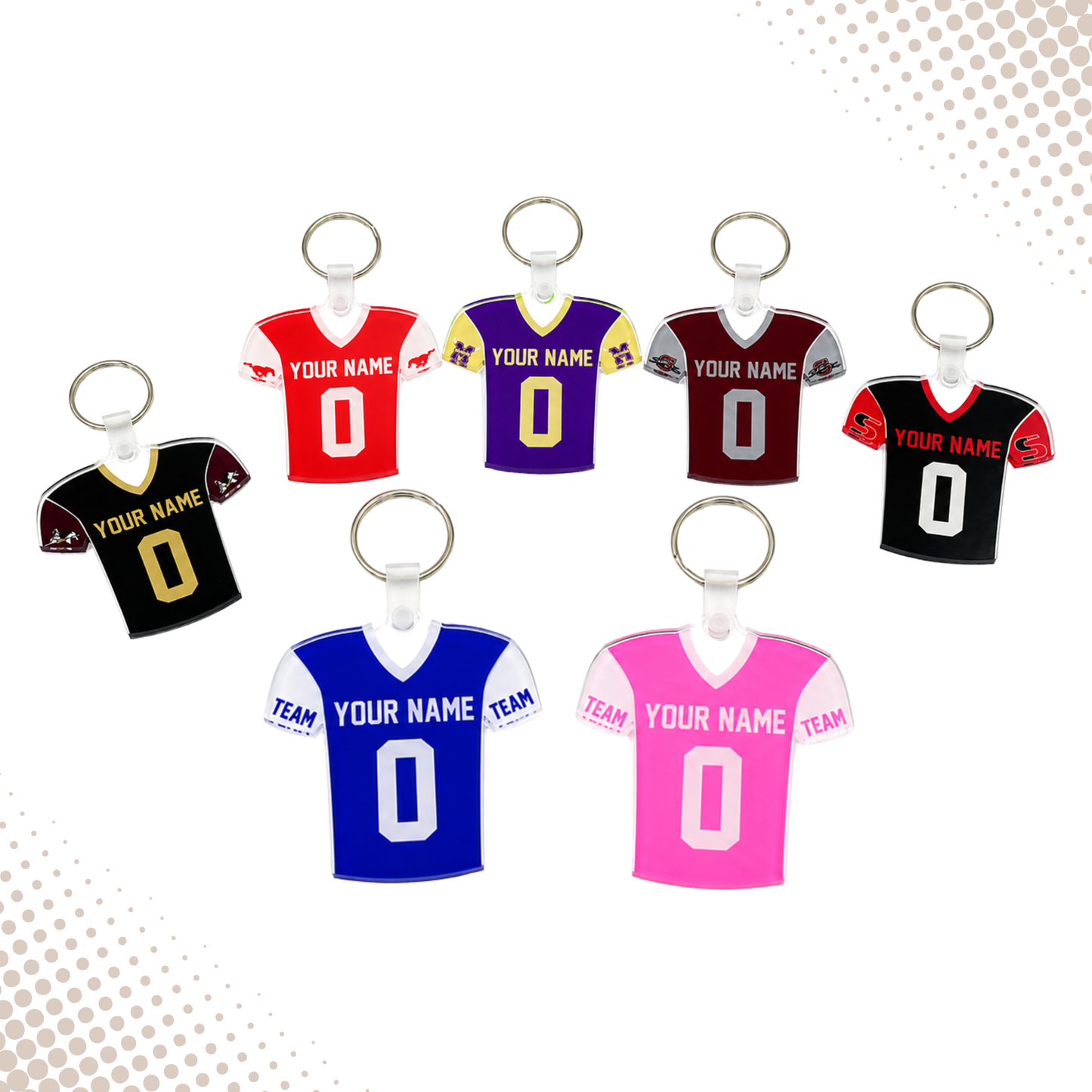 Custom Jersey Keychain
