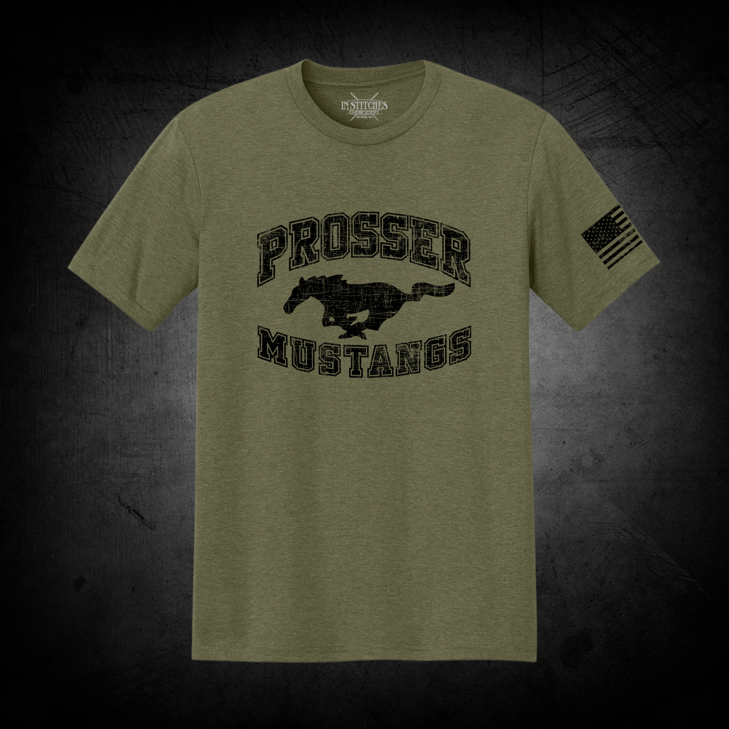 Green Mustang Tee - Short Sleeve