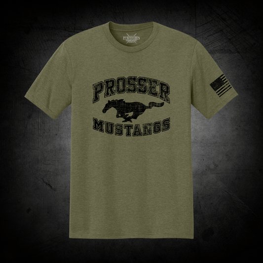 Green Mustang Tee - Short Sleeve